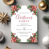Invitation Elegant Winter Botanical Christmas Party
