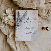 Invitation Elegant Winter Floral Bridal Shower Party