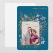 Invitation Elegant Wintry Foliage Winter Wedding (Devant / Derrière)