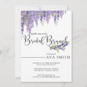 Invitation Elégant Wisteria arbre Mariage Bridesmaids Brunch (Devant)