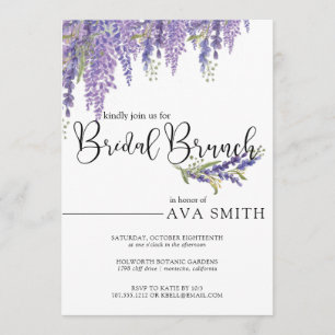 Invitation Elégant Wisteria arbre Mariage Bridesmaids Brunch