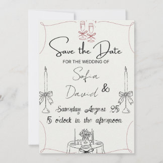 Invitation Elegant with Candles, Impress Everyone wedding 