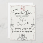 Invitation Elegant with Candles, Impress Everyone wedding  (Devant / Derrière)
