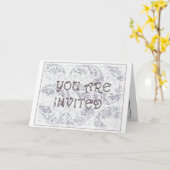 Invitation élégante (Fleur jaune)