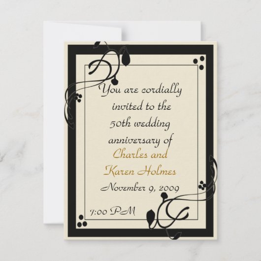 Invitation élégante (Devant)