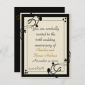 Invitation élégante (Devant / Derrière)