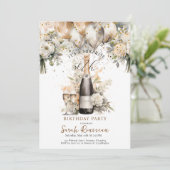 Invitation Élégante 50e fête d'anniversaire surprise (Debout devant)