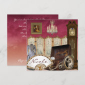 Invitation ÉLÉGANTE à la douche nuptiale (Devant / Derrière)