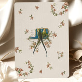 Invitation Élégante à la douche nuptiale Parakeet