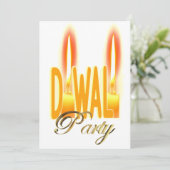 Invitation élégante à la fête de Diwali (Debout devant)