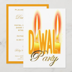 Invitation élégante à la fête de Diwali