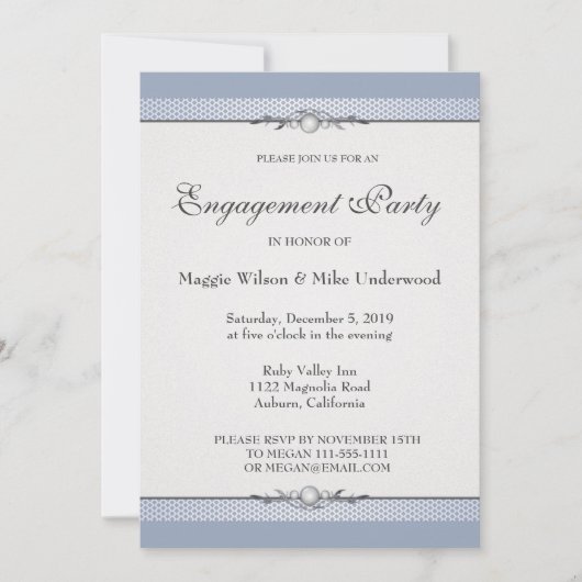 Invitation élégante à la frontière (Devant)