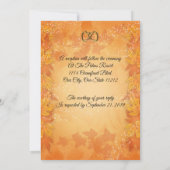 Invitation élégante à la lumière étoilée d'automne (Dos)