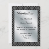 Invitation élégante à la soirée d'enterrement de v (Dos)