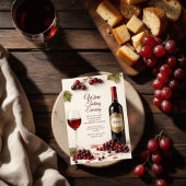 Invitation élégante à une soirée de dégustation de