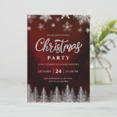 Invitation élégante à une soirée de Noël (Debout devant)