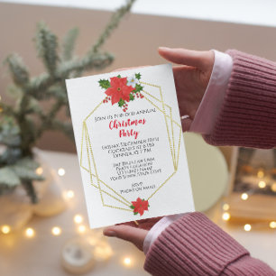 Invitation élégante à une soirée de Noël