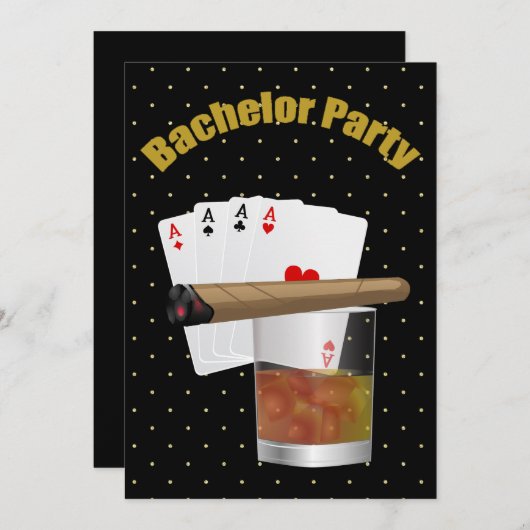 Invitation élégante à une soirée d'enterrement de (Devant / Derrière)