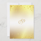 Invitation Élégante Anniversaire # ANS POUR TOUJOURS Or (Dos)