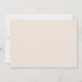 Invitation Élégante Annonce de Crème d'annulation de mariage (Dos)