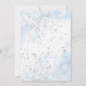 Invitation Elégante aquarelle Animaux arctiques d'hiver Baby  (Dos)