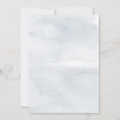 Invitation Elégante aquarelle Baby shower forestier (Dos)