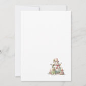 Invitation Elégante aquarelle bébé il fait froid dehors Bébé  (Dos)
