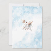 Invitation Elégante aquarelle bébé il fait froid dehors Bébé  (Dos)