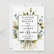 Elégante aquarelle blanche florale