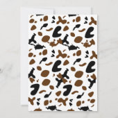 Invitation Elégante aquarelle bleu petit Baby shower Cowboy (Dos)