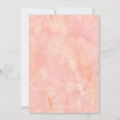 Invitation Elégante aquarelle botanique Mariage floral (Dos)