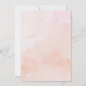 Invitation Elégante aquarelle Brunch & Fête des mariées mouss (Dos)