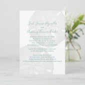 Invitation Elégante aquarelle de plage Dollar de sable tropic (Debout devant)