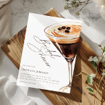 Invitation Elégante aquarelle Espresso Martini Fête des marié<br><div class="desc">Elégante aquarelle Espresso Martini nuptiale douche Invitation</div>