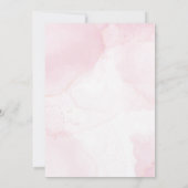 Invitation Elégante aquarelle eucalyptus fleur nuptiale douch (Dos)