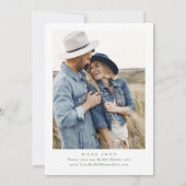 Invitation Elégante aquarelle Fête des mariées Fleurs sauvage (Dos)