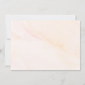 Invitation Elégante aquarelle Fleur sauvage Fête des mariées  (Dos)