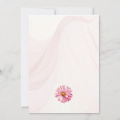 Invitation Elégante aquarelle Fleur sauvage Jardin Mariage (Dos)