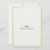 Invitation Elégante aquarelle Floral Bachelorette Party (Dos)