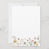 Invitation Elégante aquarelle Floral Douche nuptiale Invitati (Dos)