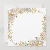 Invitation Elégante aquarelle Floral Douche nuptiale Invitati (Dos)