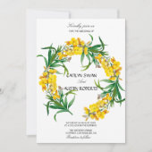 Invitation Elégante aquarelle florale moderne (Devant)