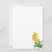 Invitation Elégante aquarelle florale moderne (Dos)