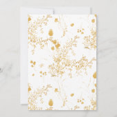 Invitation Elégante aquarelle florale Réception de mariage (Dos)