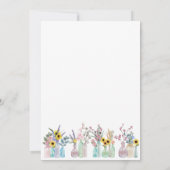 Invitation Elégante aquarelle florale Script Graduation Party (Dos)