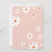 Invitation Elégante aquarelle Flovers de marguerite Graduatio (Dos)