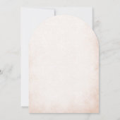 Invitation Elégante Aquarelle moderne Beige Angel Baptême (Dos)