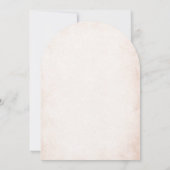 Invitation Elégante Aquarelle moderne Beige Angel Baptême Inv (Dos)