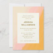 Invitation Elégante Aquarelle Pastel Pink Graduation Party (Devant)