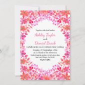 Invitation Elégante aquarelle Pays été Floral Mariage (Devant)